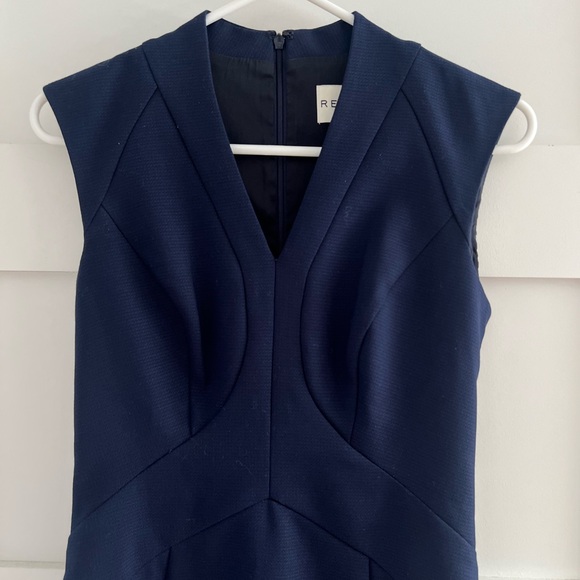 Reiss Delo navy tailored sheath dress size 0 - Picture 5 of 11